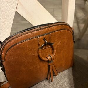 Brown Leather crossbody bag